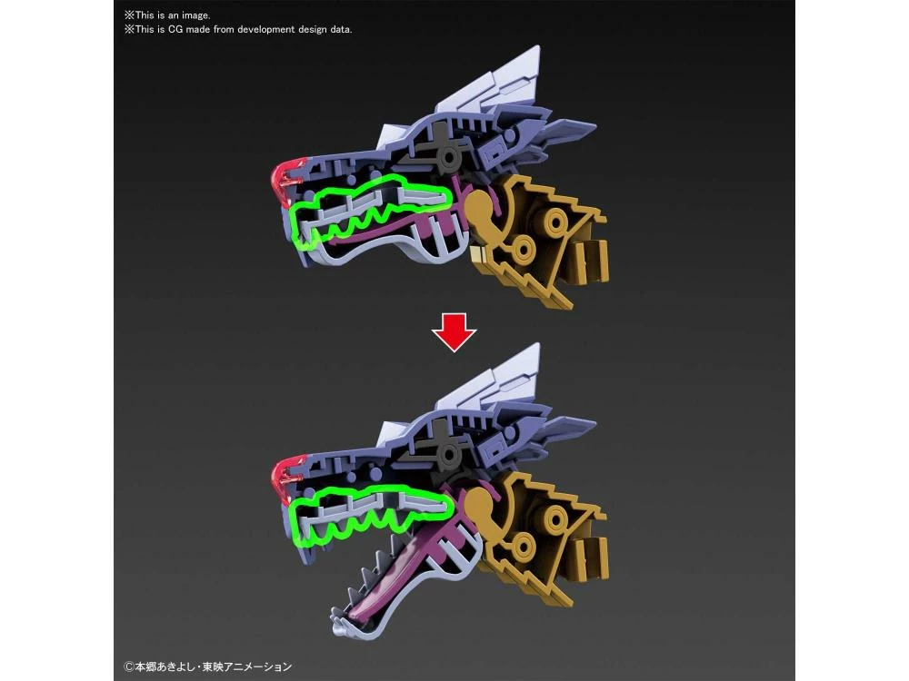 Bandai Digimon Figure-rise Standard MetalGarurumon (Amplified Ver.) Model Kit - Image 7