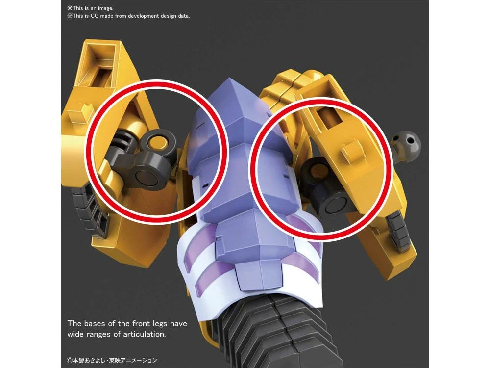 Bandai Digimon Figure-rise Standard MetalGarurumon (Amplified Ver.) Model Kit - Image 6
