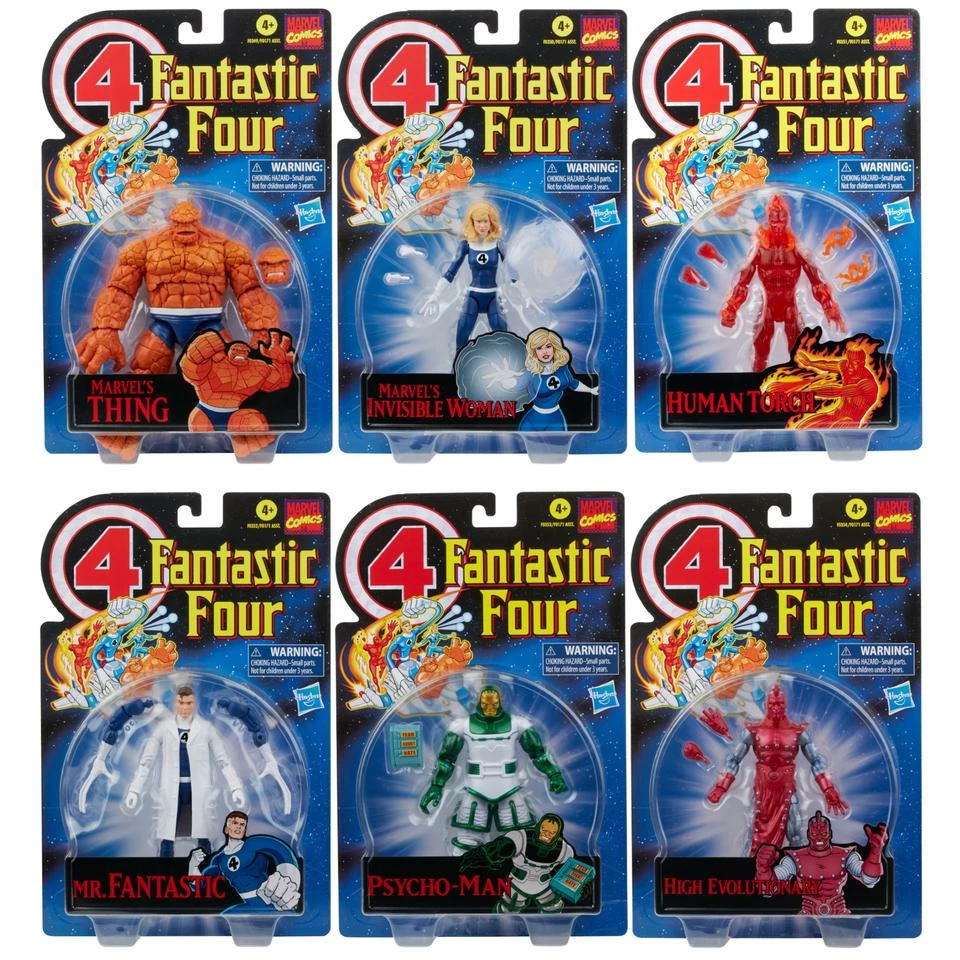 Hasbro Marvel Legends Retro Fantastic Four - Set Of 6